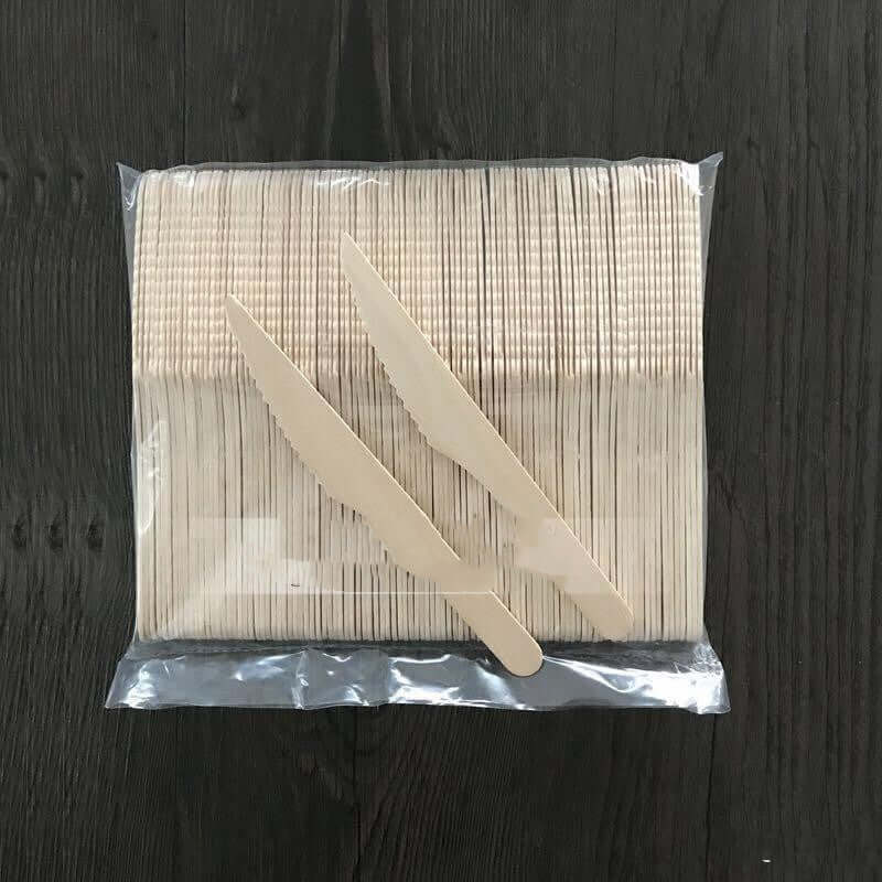 Disposable fork wooden environmental protection tableware knife fork spoon ice cream spoon set