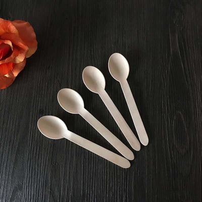 Disposable fork wooden environmental protection tableware knife fork spoon ice cream spoon set