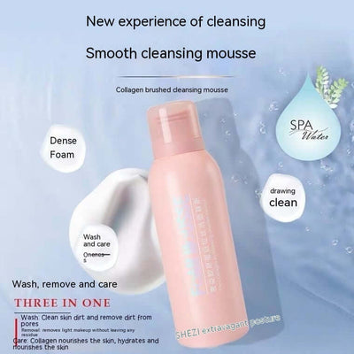 Women's Collagen Brushed Mousse Bubble Facial Cleanser