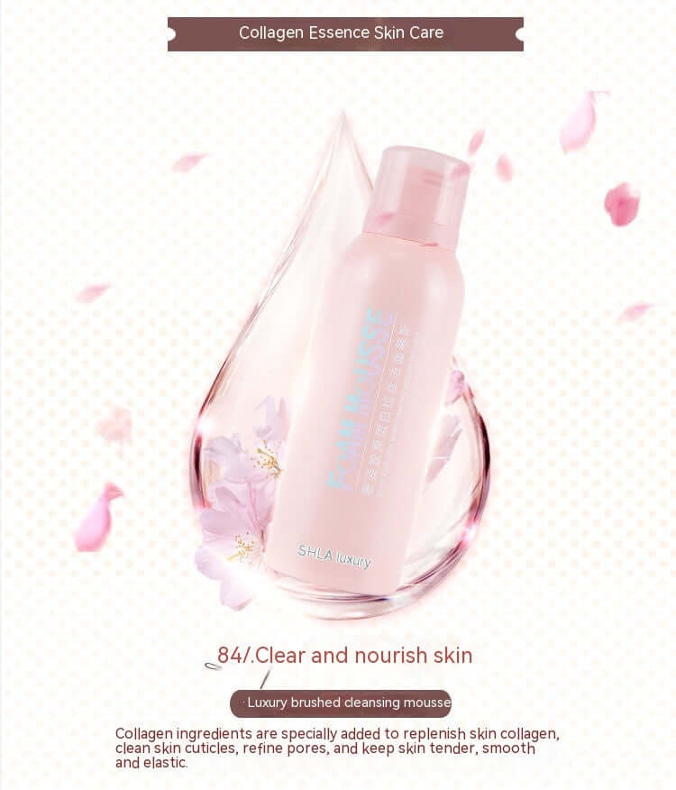 Women's Collagen Brushed Mousse Bubble Facial Cleanser