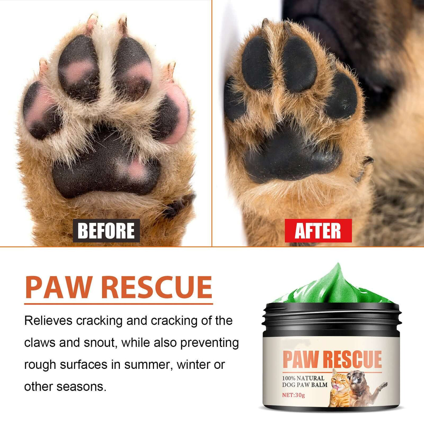 Pet Paw Care Cream Foot Pad Protection Oil