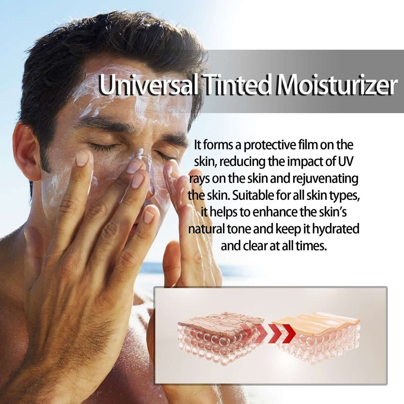 Refreshing Natural Not Oily UV Protection Body Skin Protective Cream